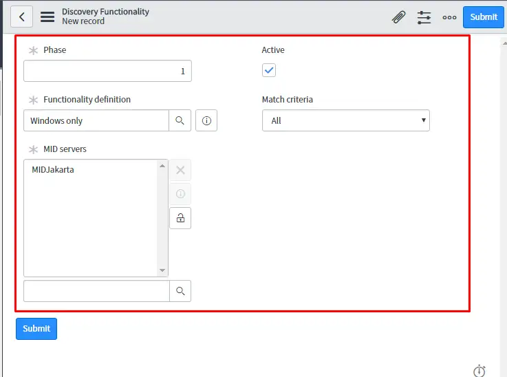 Discovery Functionality Discovery Functionality
