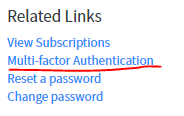 Multi factor authentication