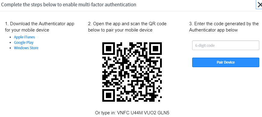 multi-factor authentication