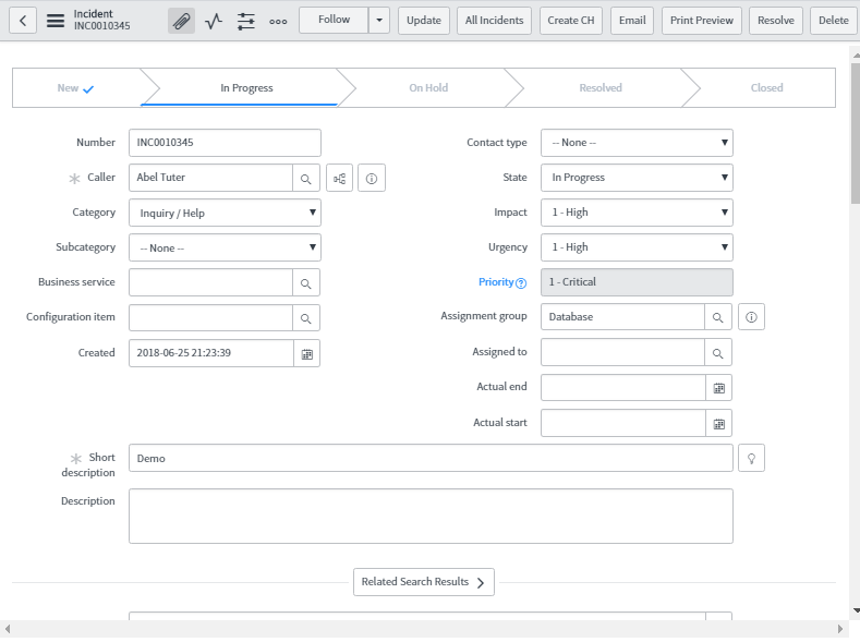 Retroactive start and pause in SLA