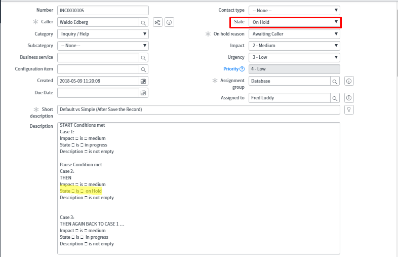 Simple Vs Default SLA condition Rules