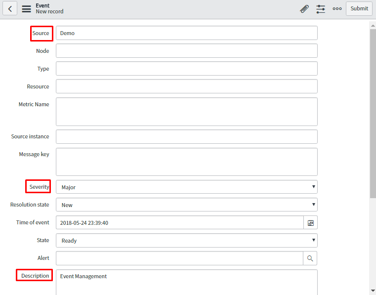 ServiceNow Event Management