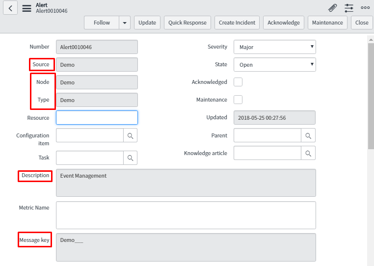 ServiceNow Event Management