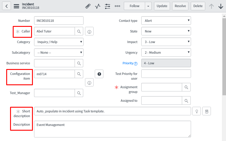 ServiceNow Event Management